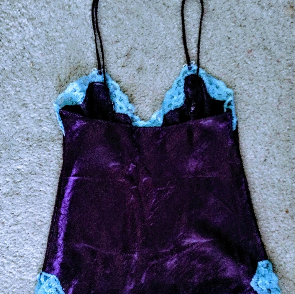 COPY - Purple/ blue lace cami, S